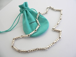 Tiffany &amp; Co Silver Picasso Groove Link Necklace 20 inch Chain Gift Pouch Love - £1,036.26 GBP