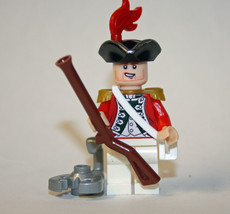 British Captain Pirate Pirates of the Caribbean Building Minifigure Bricks US - £5.59 GBP
