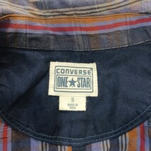 Converse One Star Women's Multicolor Stripes 3-Button Shirt Blazer Size Small image 3