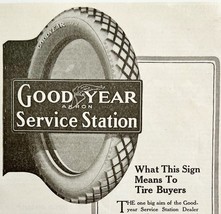 1916 Goodyear Tires Service Station Advertisement Akron Ohio DWMYC2 - $19.99