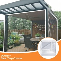 20 Mil Heavy Duty Clear PVC Tarpaulins Tarp, 8 x 12 FT, Waterproof Wind-... - $65.29