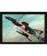 4&quot; X 6&quot; Wooden Plaque with a Painting of a McDonnell Douglas F-4 (Phantom) - $10.75 CAD