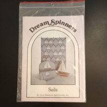 Sails Quilt Craft Pattern Dream Spinners 42"x56" Baby Ensemble Headboard Pads - $4.89