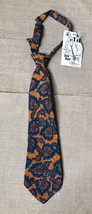 Vintage Baar &amp; Beards The Tie For Her Groovy Orange Patterned Womens Necktie - £12.66 GBP