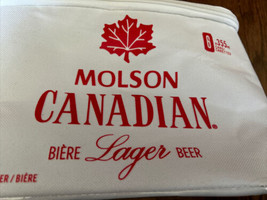 Molson Canadian Cooler 6 Pack Can White Promotional Carry Cooler - £13.09 GBP