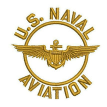 Us Naval Aviation Embroidered Polo Shirt Navy Army Patriotic Veteran Embroidery - £26.13 GBP