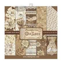 Stamperia Double-Sided Paper Pad 12&quot;X12&quot; 10/Pkg-Old Lace, 10 Designs/1 Each - $26.99