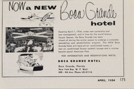 1954 Print Ad  A New Boca Grande Hotel for Tarpon Season Boca Grande,Florida - $9.88