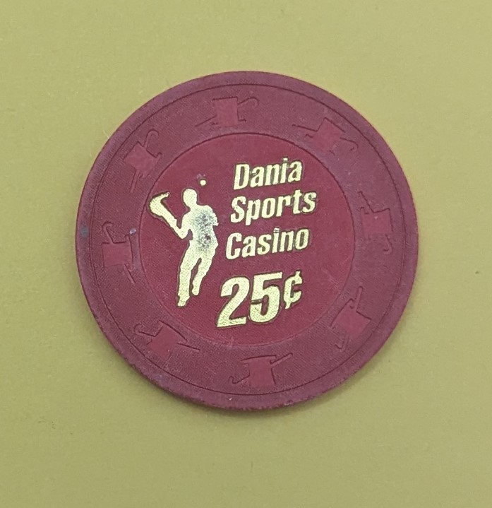 Dania Sports Casino $$0.25 Casino Chip - $2.95