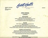 Brett Hull&#39;s Restaurant &amp; Grill Lunch and Dinner Menus 1992 St Louis Mis... - £50.34 GBP