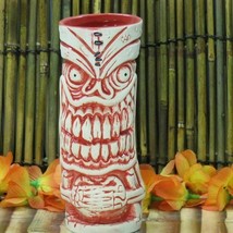 Frankie&#39;s Tiki Room Lava Letch Mug Red &amp; White Big Toe Las Vegas Retired... - $49.49