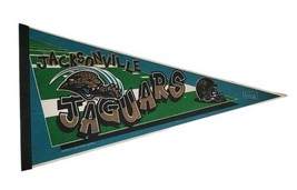 1995 Jacksonville Jaguars NFL Pennant Trench Mfg. Full Size - £15.56 GBP