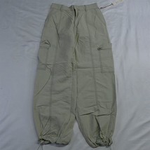 NEW Love Tree Medium Beige Parachute Nylon Y2K Style Cargo Pants - £19.66 GBP