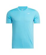 Reebok Tech Tee Blue Size Large Moisture Wicking Crewneck Mens Short Sleeve - €17,18 EUR