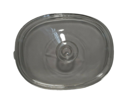 Vintage Corning Ware Pyrex LID F120 Clear 9-5/8&quot; x 7.5&quot; OD ~ Oval - $8.73
