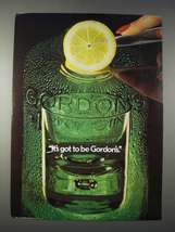 1982 Gordon's Gin Ad - Got to Be Gordon's - $18.49