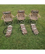 Bratz Camping Folding Chair Youth Lot Of 3 Leopard Print With Carrying C... - €59,76 EUR