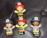 Fisher Price Little People Firefighter Fireman Figures Helping Others Fi... - $9.90