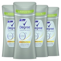 Degree 0% Aluminum Free Deodorant Uplifting Citrus 4 Count 48H Odor Prot... - £39.95 GBP