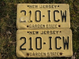 Lot of 2 1978 New Jersey NJ License Plates 210-ICW - $20.75