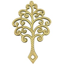 Vintage Virginia Metal crafters Brass Trivet Family Tree 8.75&quot; × 5.5&quot; - £9.78 GBP