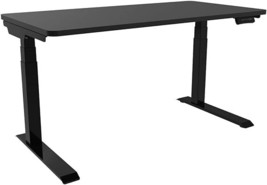 Hanover Electric Sit or Stand Desk with Adjustable Heights, Black, Black - £986.66 GBP