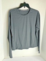 All In Motion Womens Sz L Long Sleeve Athletic Top Shirt Thumb Hole Poly... - $9.90