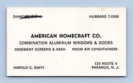 Americana Hobby Company Alluminio Windows &amp; Porte Vtg Affari Scheda Nj BC2 - $10.21