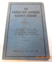 Kansas City Southern Railway Rules Instructions For Enginemen On Air Brakes 1938 - £14.05 GBP