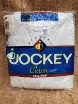 Vintage 1990s Deadstock Jockey Tall Man 2 Pack of Shirts NOS 2XL 50-52 White Tee - £30.47 GBP