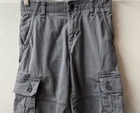 Wrangler Flex Gray Cargo Shorts Boys Size 10 Regular Canvas - $12.79