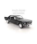 1964 1/2 Ford Mustang Coupe 1/24 Diecast Metal Model - Welly - BLACK - $546.25 MXN