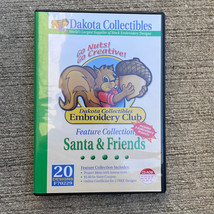 Dakota Collectibles Embroidery Design CD -Santa &amp; Friends  20 Designs F7... - £12.94 GBP