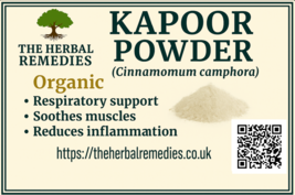 Kapoor Camphor (Cinnamomum camphora) – 25 g powder Pure Organic - €5,17 EUR