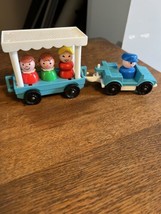 Vintage FISHER-PRICE Little People Zoo Tram Train Lot Figures - £17.13 GBP