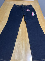 Signature by Levi&#39;s Jeans Women 16 Blue At Waist Bootcut Straight  Dark ... - $19.29