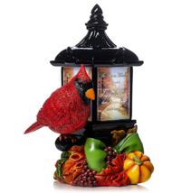 Thomas Kinkade Illuminated Remembrance Lantern As I Sit in Heaven Cardinal #4 - $72.45