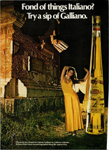 1973 Liquore Galliano Bottle Vintage Print Ad Advertising Advertisement - $6.49