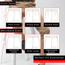 Chino su misura Pantaloni da uomo elasticizzati in twill di cotone su misura - £36.76 GBP