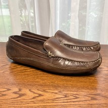 CLARKS ENGLAND Mansell Driving Loafer Mens 13 Brown Leather Casual Shoe ... - $34.29