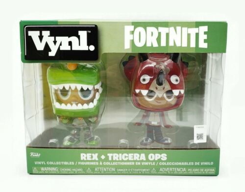 Funko Vynl Fortnite Rex And Tricera Ops Vinyl Collectibles Figurines - $13.57