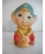 Vintage Chalkware or ceramic Elf Bank Carnivalware - $327.78 MXN