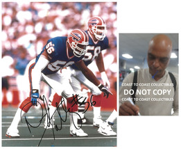 Darryl Talley signed Buffalo Bills football 8x10 photo Proof COA autographed - £58.53 GBP
