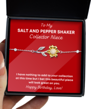 Salt and Pepper Shaker Collector Niece Bracelet Birthday Gifts - Sunflower  - £39.92 GBP