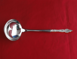 Les Six Fleurs by Reed and Barton Sterling Silver Soup Ladle HHWS Custom 10 1/2&quot; - £125.53 GBP