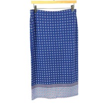 NWT Womens Size Medium Max Studio Geometric Floral Stretch Midi Skirt - £23.49 GBP
