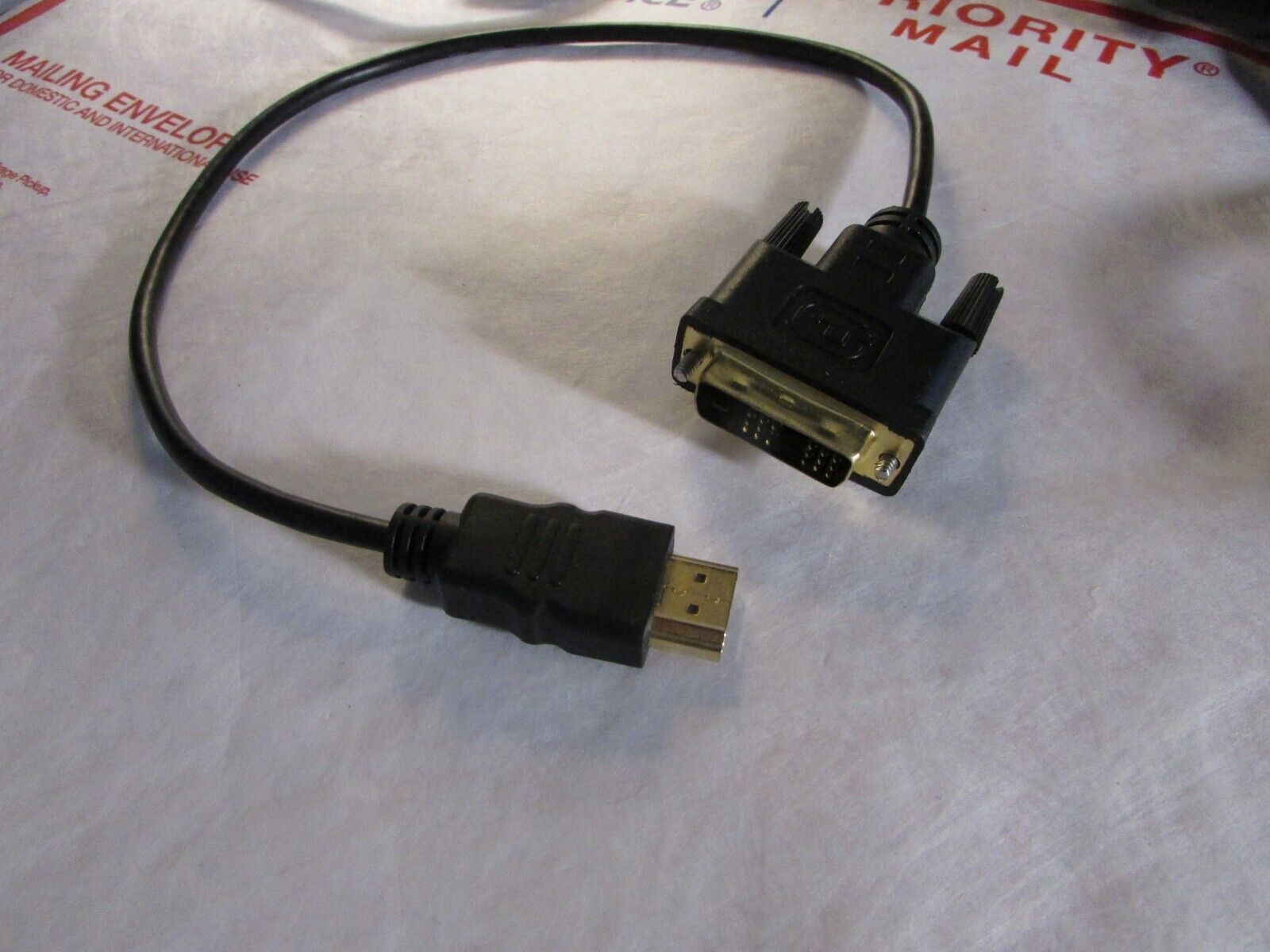 High Speed HDMI Cable Gold Connecting Device HDMI to DVI-D Ports 1-1/2&quot; ... - $3.91