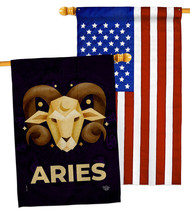 Aries House Flags Pack Zodiac 28 X40 Double-Sided Banner - $51.97