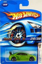 Hot Wheels 2006 028 First Editions - Honda Civic Si Green 28/38 1:64 Scale By Ho - £16.11 GBP