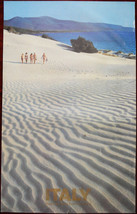 Original Poster Italy Porto Pino Sardinia Dunes Sand - £52.75 GBP